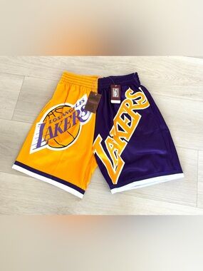 Mitchell & Ness Hardwood Los Angeles Lakers Swingman Shorts Men’s Large New